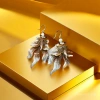 【SUGEBEINI】 New Chinese-style enamel small fish stud swimming retro earrings ZEH00049 details Picture